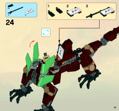 LEGO 2509 instructions page 45 – build guide