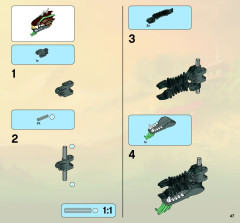 LEGO 2509 instructions page 47 – build guide