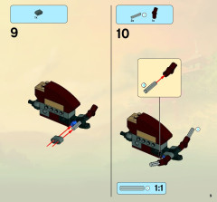 LEGO 2509 instructions page 9 – build guide