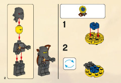 LEGO 2516 instructions page 2 – build guide
