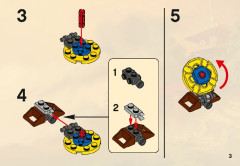 LEGO 2516 instructions page 3 – build guide