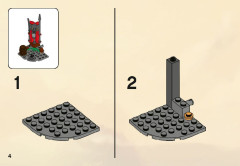 LEGO 2516 instructions page 4 – build guide