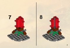 LEGO 2516 instructions page 7 – build guide