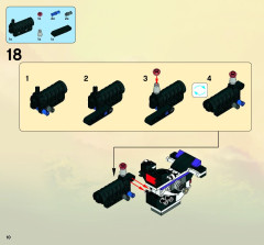 LEGO 2518 instructions page 10 – build guide