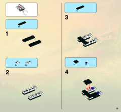 LEGO 2518 instructions page 19 – build guide