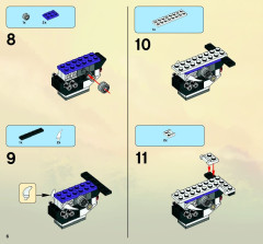 LEGO 2518 instructions page 6 – build guide