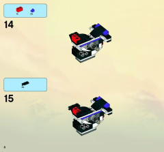 LEGO 2518 instructions page 8 – build guide