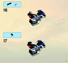 LEGO 2518 instructions page 9 – build guide