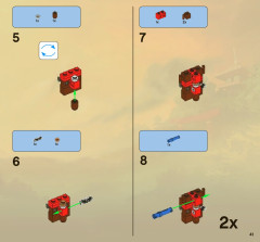 LEGO 2519 instructions page 41 – build guide