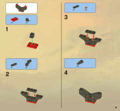 LEGO 2519 instructions page 45 – build guide