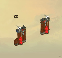 LEGO 2520 instructions page 21 – build guide