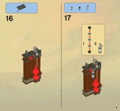 LEGO 2520 instructions page 9 – build guide