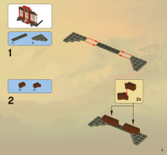 LEGO 2520 instructions page 9 – build guide