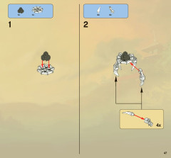 LEGO 2521 instructions page 47 – build guide