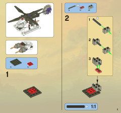 LEGO 2521 instructions page 5 – build guide