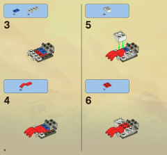 LEGO 2521 instructions page 6 – build guide