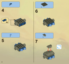 LEGO 2521 instructions page 8 – build guide