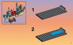 LEGO 3050 instructions page 3 – build guide