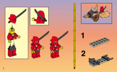 LEGO 3051 instructions page 2 – build guide