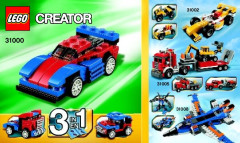 LEGO 31000 instructions page 1 – build guide