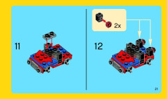 LEGO 31000 instructions page 21 – build guide