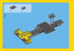 LEGO 31002 instructions page 10 – build guide