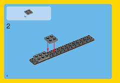 LEGO 31002 instructions page 4 – build guide