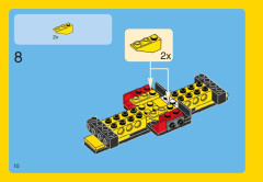 LEGO 31002 instructions page 10 – build guide