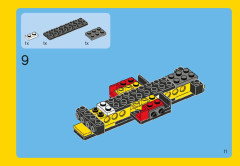LEGO 31002 instructions page 11 – build guide