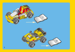 LEGO 31002 instructions page 2 – build guide