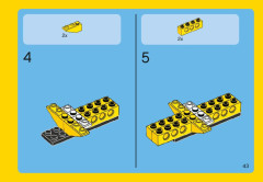 LEGO 31002 instructions page 43 – build guide