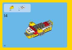 LEGO 31002 instructions page 52 – build guide
