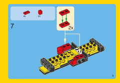LEGO 31002 instructions page 9 – build guide