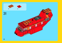 LEGO 31003 instructions page 36 – build guide