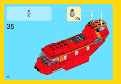 LEGO 31003 instructions page 40 – build guide