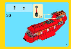 LEGO 31003 instructions page 41 – build guide