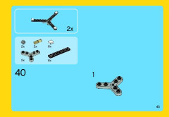 LEGO 31003 instructions page 45 – build guide