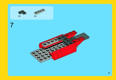 LEGO 31003 instructions page 9 – build guide