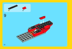 LEGO 31003 instructions page 10 – build guide