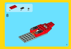 LEGO 31003 instructions page 9 – build guide
