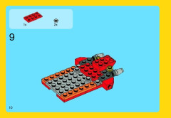 LEGO 31003 instructions page 10 – build guide
