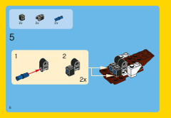 LEGO 31004 instructions page 6 – build guide