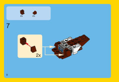 LEGO 31004 instructions page 8 – build guide