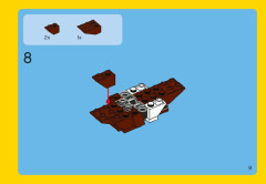 LEGO 31004 instructions page 9 – build guide