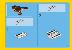LEGO 31004 instructions page 3 – build guide