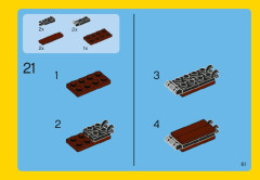 LEGO 31004 instructions page 61 – build guide