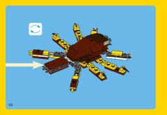 LEGO 31004 instructions page 62 – build guide