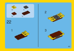 LEGO 31004 instructions page 63 – build guide
