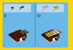 LEGO 31004 instructions page 8 – build guide
