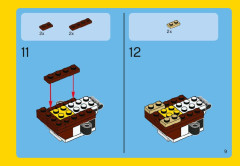LEGO 31004 instructions page 9 – build guide